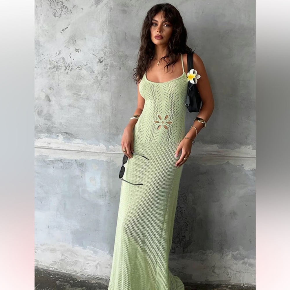 Green Knit Dress